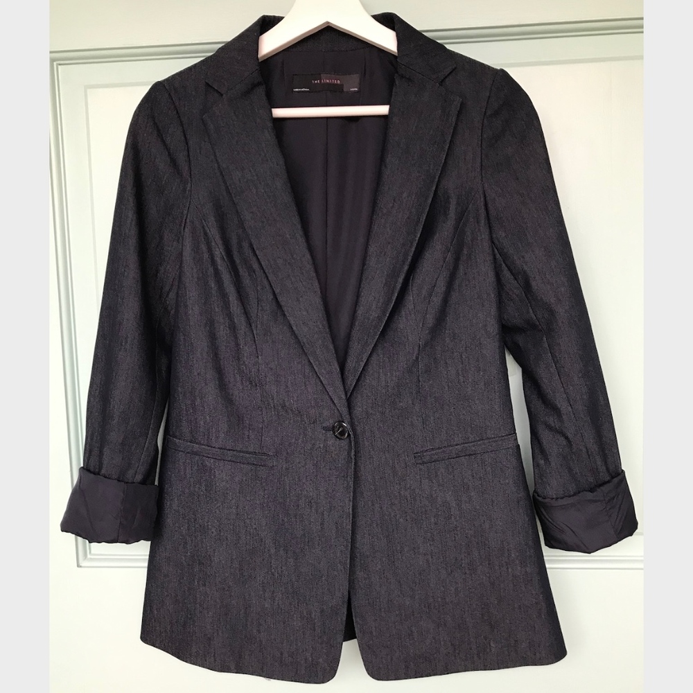 The Limited Denim Blazer Jacket